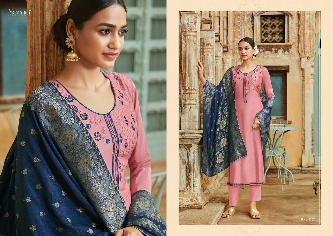 Sanna Silk Jacquard Premium Collection Of Salwar Suit Sanna Silk Jacquard Premium Collection Of Salwar Suit